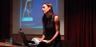 Sara Maldonado en la charla