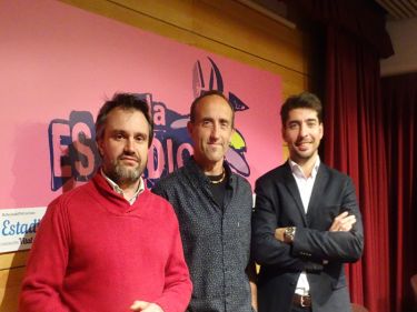 Xabier González, David Rupérez e Ignacio Peralta