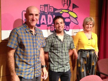 Unai García, Iñaki Garay y Maite Arrieta