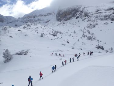 Raquetas en la nieve - Somport