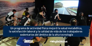 Un programa de actividad física mejoró la salud metabólica, la satisfacción laboral y la calidad de vida de los trabajadores sedentarios del ámbito de la alta tecnología.