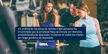 Un análisis de los datos de más de 7.900 personas ha encontrado que la actividad física se vincula con menores probabilidades de depresión incidente en todos los niveles de riesgo genético de depresión.