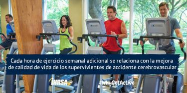 Cada hora de ejercicio semanal adicional se relaciona con la mejora de calidad de vida de los supervivientes de accidente cerebrovascular