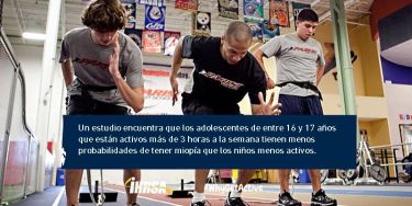 Un estudio encuentra que los adolescentes de entre 16 y 17 años que están activos más de 3 horas a la semana tienen menos probabilidades de tener miopía que los niños menos activos.