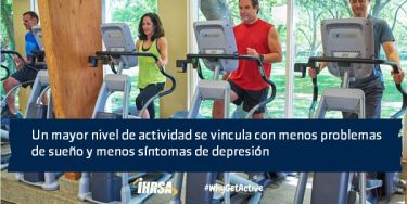 Una mayor actividad se vincula con menos problemas de sueño y menos síntomas de depresión.
