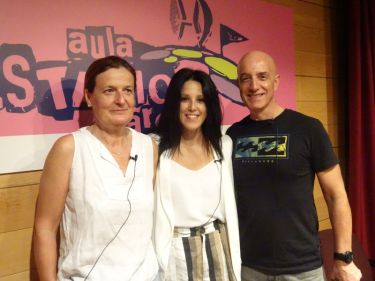 Tania Lamarca, Miren Egibar eta Ángel González