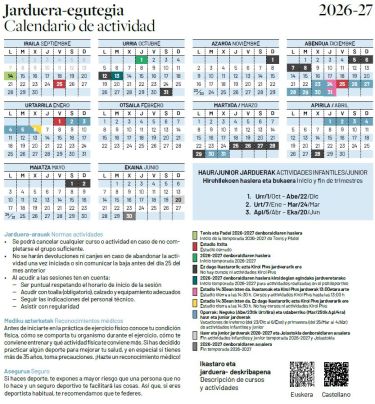 2024/2025 jarduera egutegia